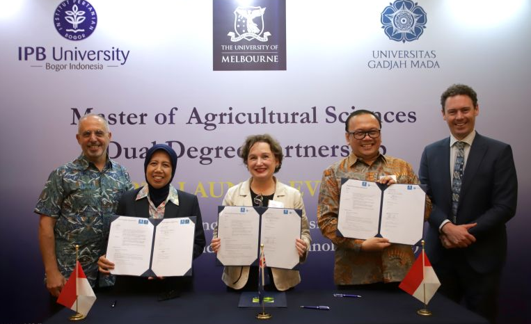 University of Melbourne Gandeng UGM dan IPB Siapkan Program S2 Dual Degree Bidang Pertanian